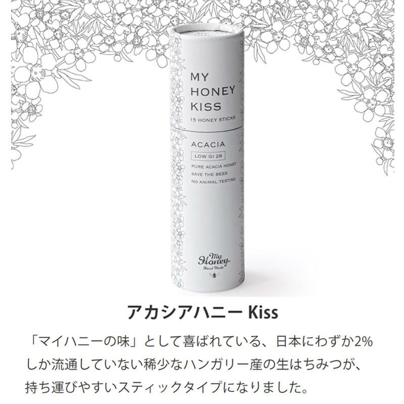 当日出荷対応可能 営業日正午まで My Honey Kiss Acacia マイハニーキッス アカシア 箱なし簡易包装 手提げ袋無し 生はちみつ専門店 Myhoney