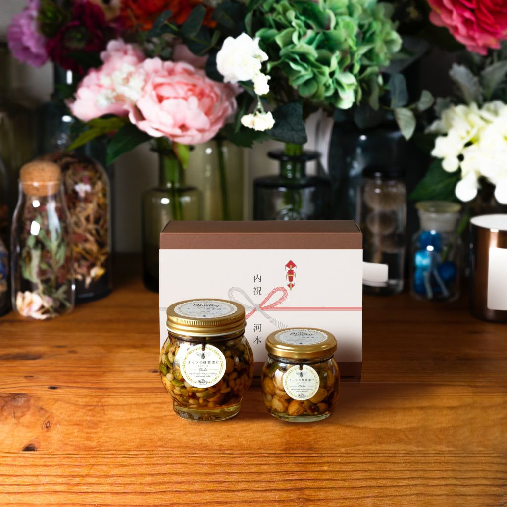 ナッツの蜂蜜漬けL（200g） + マヌカハニーブレンド（90g）【MGO30+