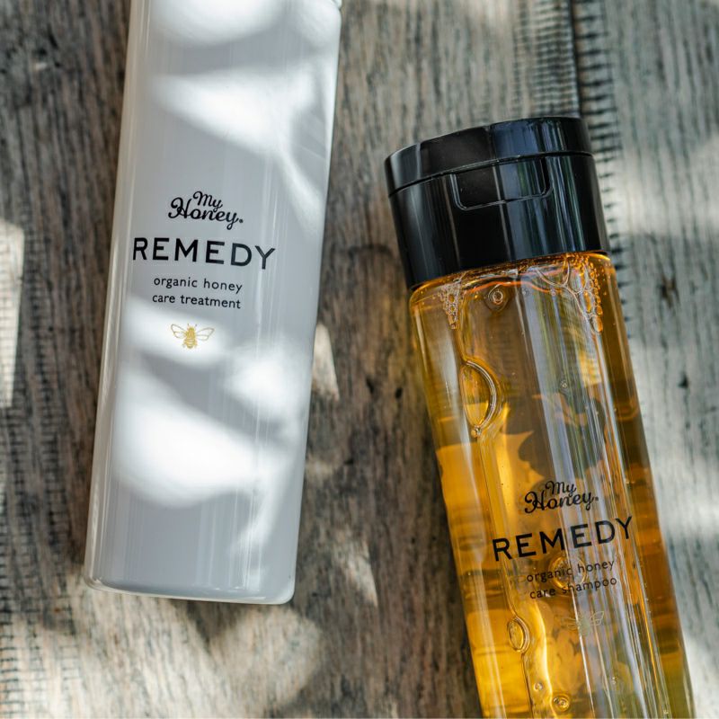 MYHONEY REMEDY レメディーハニーケアシャンプー195ml/ ご自宅用簡易包装/ 手提げ袋無し【7営業日以内の出荷】