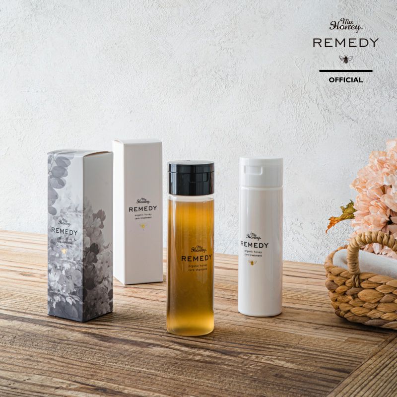 MYHONEY REMEDYレメディーハニーケアトリートメント195g/ ご自宅用簡易  