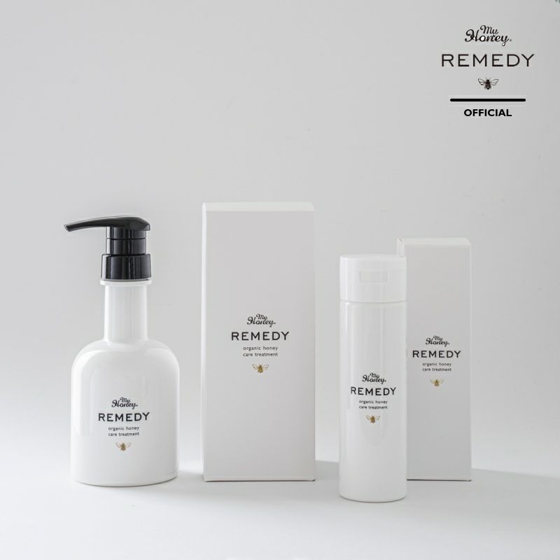 MYHONEY REMEDYレメディーハニーケアトリートメント380g/ ご自宅用簡易  